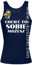 Chcieć to sobie możesz - top damski granatowy