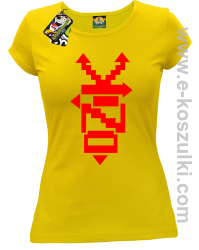 DZIK Geometric Design - koszulka damska żółta