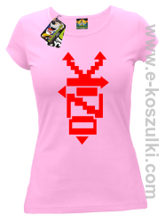 DZIK Geometric Design - koszulka damska różowa
