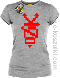 DZIK Geometric Design - koszulka damska melanż 