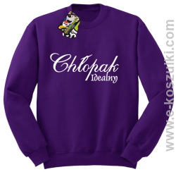 Chłopak idealny - bluza bez kaptura fioletowy