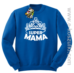 Super Mama korona Miss - bluza STANDARD bez kaptura niebieska