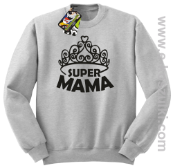 Super Mama korona Miss - bluza STANDARD bez kaptura melanż 