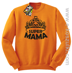 Super Mama korona Miss - bluza STANDARD bez kaptura pomarańczowa