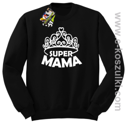 Super Mama korona Miss - bluza STANDARD bez kaptura czarna