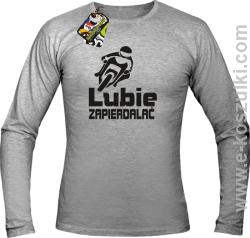 Lubie zapierdalać - longsleeve męski melanż