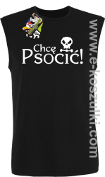 Chcę psocić - bezrękawnik męski czarny