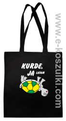 Kurde, ja latam - żółwik  - ECO torba czarna