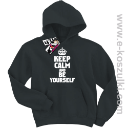 Keep calm and be yourself  bluza dziecięca - czarny