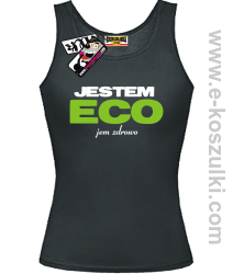 Jestem ECO - top damski - czarny
