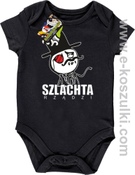 Szlachta rządzi - body dziecięce czarne