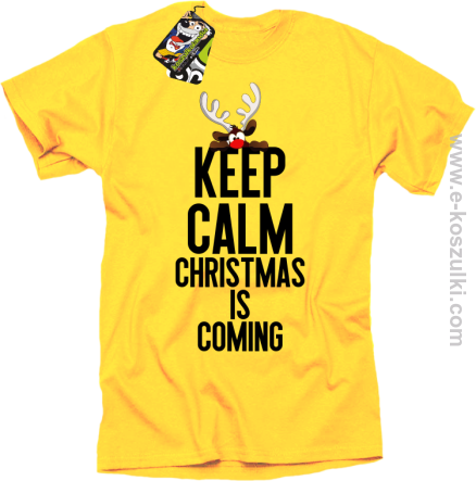 Keep calm christmas is coming zolty