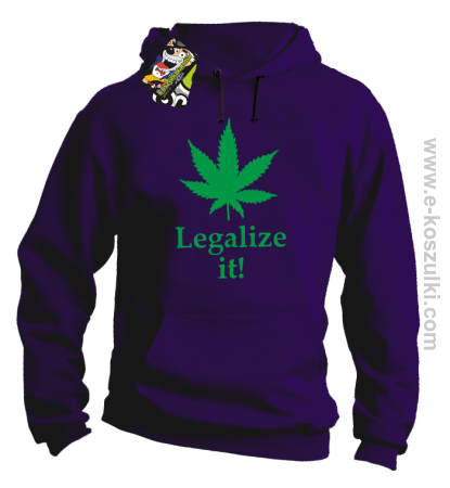 Legalize it gandzia ganja - bluza z kapturem