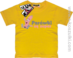 Parówki są super koszulka dziecięca - żółty