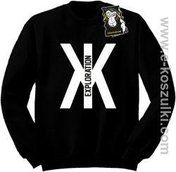 ten X Exploration - bluza na zimę bez kaptura czarna