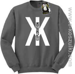 ten X Exploration - bluza na zimę bez kaptura szara