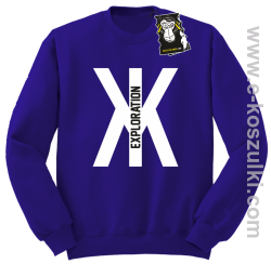ten X Exploration - bluza na zimę bez kaptura fioletowa