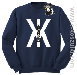 ten X Exploration - bluza na zimę bez kaptura granatowa