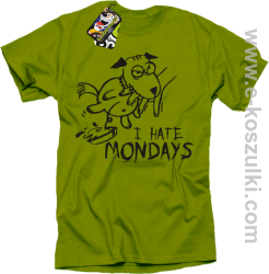 I hate mondays - koszulka męska kiwi