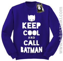 keep cool and call batman - modna bluza fioletowa