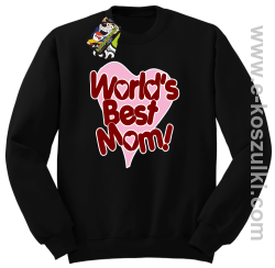 Worlds Best Mom - bluza STANDARD bez kaptura czarna