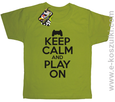 Keep calm and play on konsola - koszulka dziecięca
