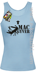 Mac Gyver - top damski błękitny