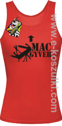 Mac Gyver - top damski czerwony