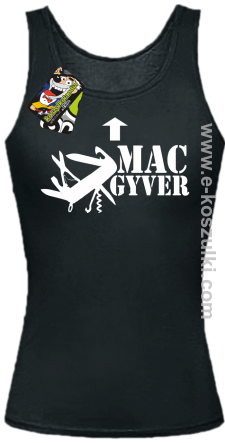 Mac Gyver - top damski czarny