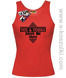 You & Vodka - top damski - czerwony