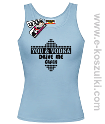 You & Vodka - top damski - niebieski