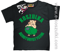  Koszulka agroturystyczna tshirt dziecięcy - czarny