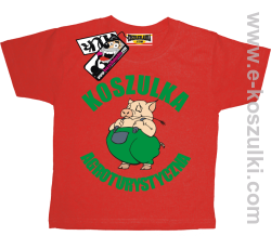 Koszulka agroturystyczna tshirt dziecięcy - czerwony