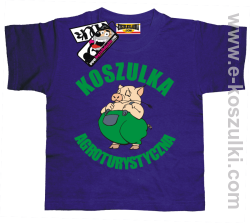 Koszulka agroturystyczna tshirt dziecięcy - fioletowy