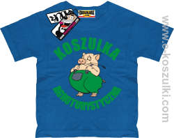 Koszulka agroturystyczna tshirt dziecięcy - niebieski