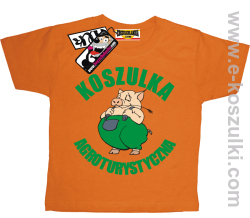 Koszulka agroturystyczna tshirt dziecięcy - pomarańczowy