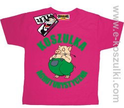 Koszulka agroturystyczna tshirt dziecięcy - różowy