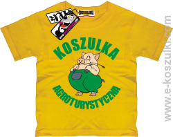Koszulka agroturystyczna tshirt dziecięcy - żółty