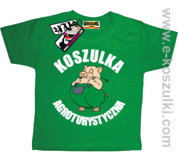 Koszulka agroturystyczna tshirt dziecięcy - zielony