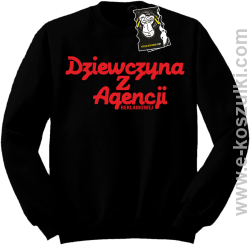 Dziewczyna z agencji reklamowej - bluza z nadrukiem  bez kaptura czarna