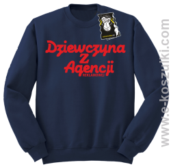Dziewczyna z agencji reklamowej - bluza z nadrukiem  bez kaptura granatowa