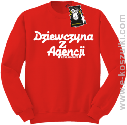 Dziewczyna z agencji reklamowej - bluza z nadrukiem  bez kaptura czerwona
