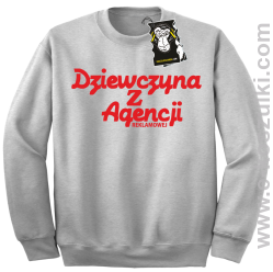 Dziewczyna z agencji reklamowej - bluza z nadrukiem  bez kaptura melanż