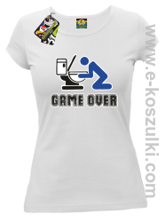 Game over po imprezie - koszulka damska biała