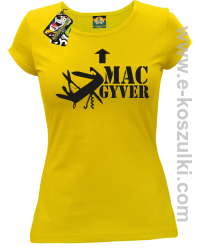 Mac Gyver - koszulka damska żółty