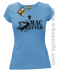 Mac Gyver - koszulka damska błękitny