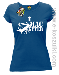 Mac Gyver - koszulka damska niebieski