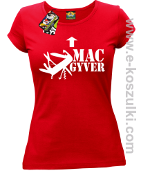 Mac Gyver - koszulka damska czerwony