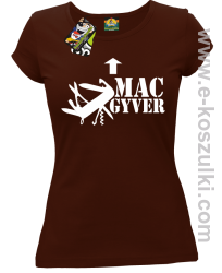Mac Gyver - koszulka damska brązowy