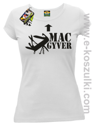 Mac Gyver - koszulka damska biały